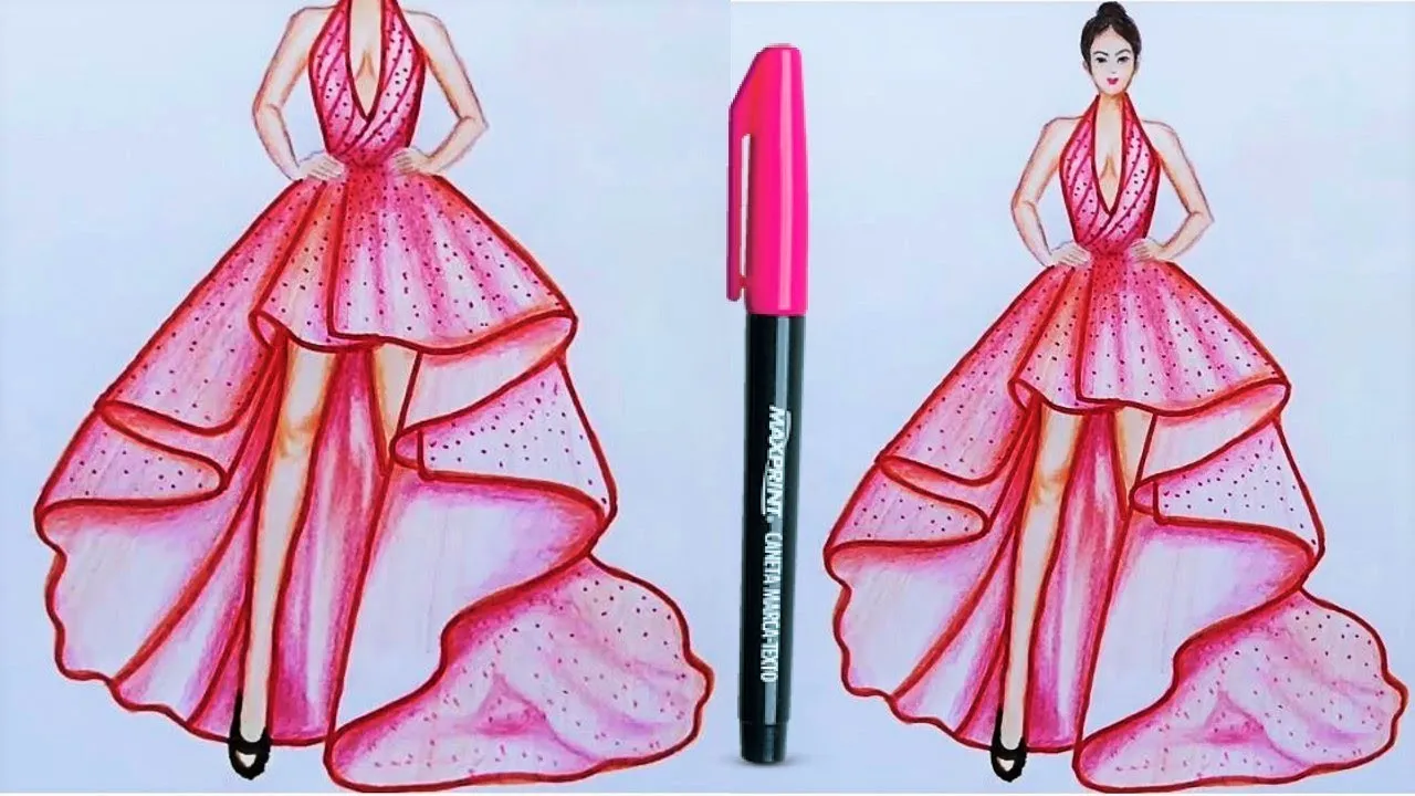 How to draw a fashion sketches like a fashion designer in 15 minutes –  sewingnpatterns